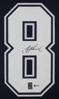 Troy Aikman Autographed   Framed Blue Cowboys Jersey Auto Beckett Cert