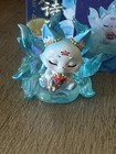Turquoise Nine Tail Fox  Figurine