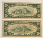 1929  10 Whitney National Bank New Orleans La Type 1   2 Nat  Currency Notes