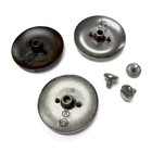 Set Of 6 Conchos Western Tack Craft Celtic Warrior Double Axes Concho Screw Back