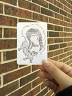Aceo Original Pen Ink Artwork Drawing Skunk Animal Art Mschrollcreations09