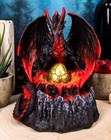 Ebros Winged Dragon Volcano Mountain With Led Light Fantasy Decor Figurine