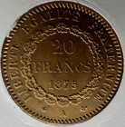 1875 Lucky Gold Angel French 20 Francs Gold Coin W  Coa   Case