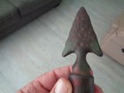 Arrowhead Antique Cast Iron Fence Finial Old Architectural Art Victorian Garden