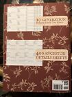 10 Generations Genealogy Notebook Family Tree Charts To Fill In