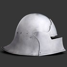 New Viking 18ga Sca Larp Burgundian Sallet Helmet Medieval Armor Helmet