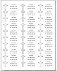 150 Simple Cross Religious Mailing Return Address Labels Personalized