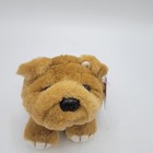 Vtg 90 s Puffkins Bosley Bulldog Dog  Plush Stuffed Animal Toy Swibco With Tags