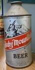 Vtg 1940s Rocky Mountain Beer Cone Top Can Anaconda Brewing Co Montana 12oz