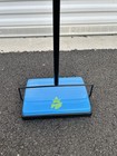Bissell Easy Sweep Compact Push Carpet   Floor Manual Sweeper Blue Teal