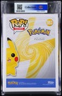 Funko Pop  Pokemon  Pikachu  553  waving Diamond Gamestop  - Psa 9 Mint