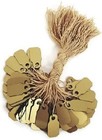 200 Pcs Of Kraft Paper String Tags  Price Tags  Elegant Jewelry String Tags   