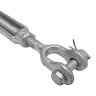 1 2 X 6 Turnbuckle Jaw Eye Pulley Galvanized Drop Forge Swivel Hoist Eye 2200 Lb