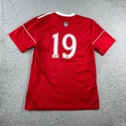 Adidas Soccer Jersey Men S Red Razzia Club  19 Climalite S s Blokecore Sporty