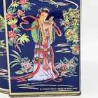 Vintage Daher England Chinoiserie Tea Tin Asian Geisha Cherry Blossom Clean