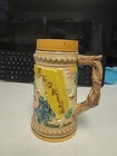 Vintage Florida Souvenir Beer Stein Mug Flamingo Sailfish Oranges Made Japan