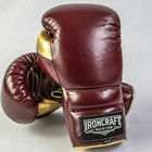 Ironcraft Pro Boxing Gloves   Premium Cowhide Leather   Triple-layer Padding