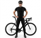 Mens Winter Cycling Pants Thermal Fleece Padded Bicycle Tights Long Leggings 
