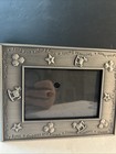 Baby Picture Frame Brushed Metallic Finish Toys Takes 3 5x5    Photo Size