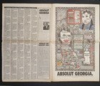 Scarce Vintage Howard Finster Absolut Vodka Art In Usa Today - May 12  1992