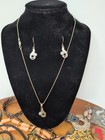 Huge Lot Of Vintage Earrings Necklaces Keychain Jeweled Box Pendants Bracelets