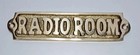 Door Plaque - Engraving Boat Decor Handmade Brass Door Sign Board