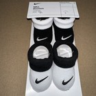 Nike Newborn Infant Baby  Booties 0-6 Months 2 Pack Black And White