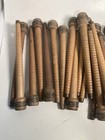 Wood Bobbins Spools Wooden Industrial Style Spindles 8 75  Wooden Quills Lot-30 