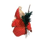 Nancy Krueger Primitive Santa Claus 1997 Ooak Quilted Red Folk Art Rare Vintage