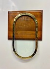 Maritime Brass Porthole Hatch   Oval Nautical Ship Window Wall Mount Decor