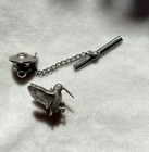Vintage Vtg Sterling Silver Sid Bell Hummingbird Tie Tack Pin
