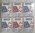 6 Lot Maverick Playing Cards New Sealed Decks Blue  4  And Red  2 