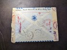 1943 Censored Registered France Airmail Cover Paris To Sofia Bulgaria