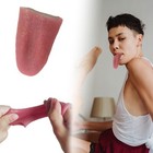 Realistic Fake Tongue Stretch Gag Joke Prank Magic Trick Scary Funny Toy Gifts