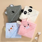 Baby Bathrobe Infant Bath Towel Boy Girl Blankets Swaddle With Hood Cartoon