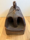 Antique Doctors Bag Brown Leather Early 1900s Travel Physician Medical Vintage