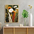 Vintage White Wildflower Paint By Numbers Kit For Adults Diy Acrylic Art 16x20