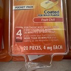 Nicorette Gum 4mg Fruit Chill 20 Pcs Ea 4pk Exp 12 26 Pocket Pk