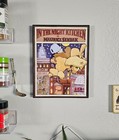 In The Night Kitchen Maurice Sendak Framed Glass Wall Art Print 8 5x11