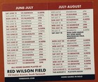 2026 Yarmouth-dennis Red Sox Schedule        Minor Baseball Sked Cool       