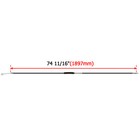 74 11 16  Extended Length Clutch Cable For 2007 Harley Street Glide 16  18  Apes