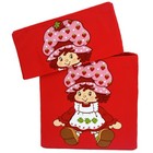 Strawberry Shortcake 12  Storage Box     Fabric Bin With Lid  Holds Toys    More