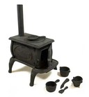 Old Mountain Cast Iron Mini Replica Box Wood Stove Toy Salesman Display Piece 7   