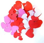 New 100 Eva Foam Heart Stickers Valentine s Crafts Assorted Sizes Colors   Qty 2