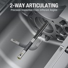 Two-way Articulating Borescope Inspection Camera  6 5mm Dual Lens Endoscope 5 Ft