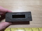 Vintage Letterpress Printing Block Floral Leaf Open Border Design