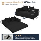 Futon Sofa Bed  Convertible Sofa Bed  Folding Boneless Couches
