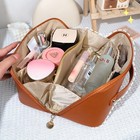 Travel Cosmetic Bag Organizer Toiletry Kit Pouch With Multiple Compartments