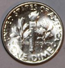 1957-p Roosevelt Dime - Bu -  9749d - Stock Photo - Free Shipping