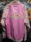 Loungefly Barbie 65th Anniversary Unisex Bomber Jacket Pink Large New